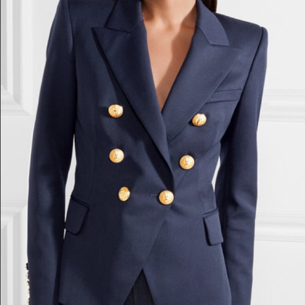 Navy blue balmain jacket. Only worn a couple times